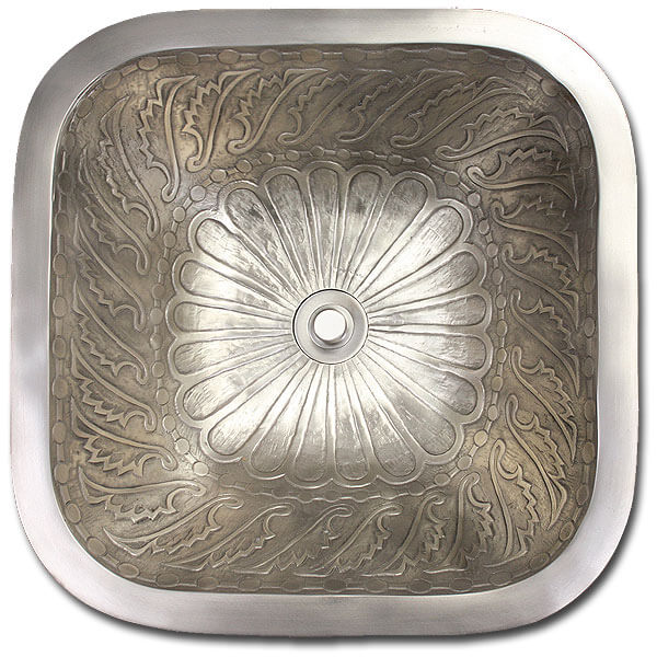 Linkasink Bathroom Sinks - Bronze - B020 Square Wing 14" - 4 Finishes Linkasink Bathroom Sinks - Bronze - B020 Square Wing 14" - 4 Finishes